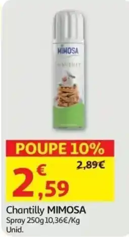 Auchan Chantilly mimosa promoção