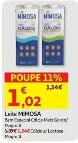 Auchan Leite mimosa promoção