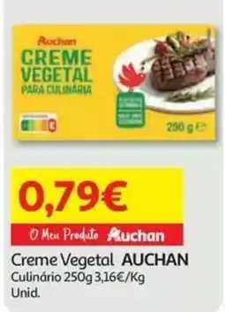 Auchan Creme Vegetal Auchan promoção