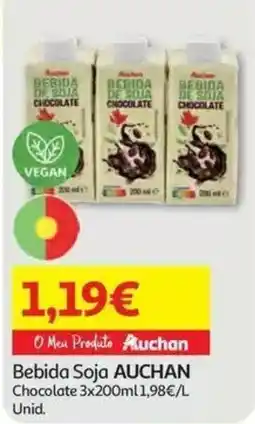 Auchan Bebida Soja AUCHAN promoção