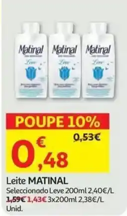 Auchan Leite matinal promoção