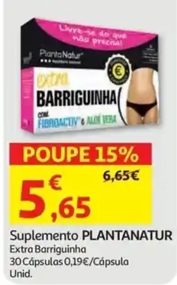 Auchan Suplemento plantanatur extra barriguinha promoção