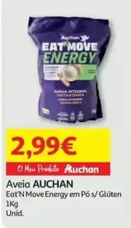 Auchan aveia auchan eat'n move energy em pó s/ glúten promoção