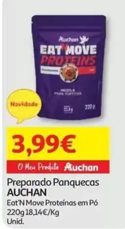 Auchan Preparado Panquecas Auchan Eat'n Move Proteínas em Pó promoção