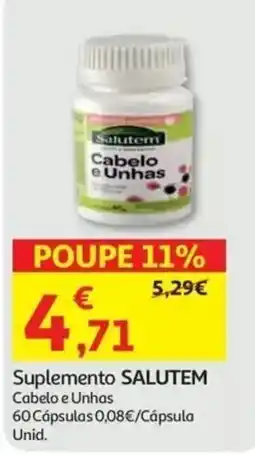 Auchan Suplemento salutem cabelo e unhas promoção