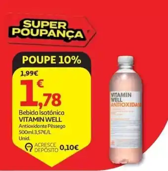 Auchan Bebida Isotônica Vitamin Well Antioxidante Pêssego promoção
