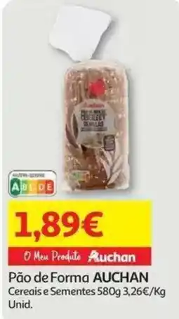 Auchan Pão de Forma Auchan promoção