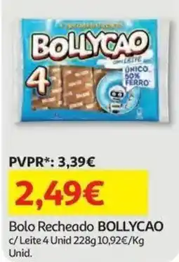 Auchan Bollycao bolo recheado promoção