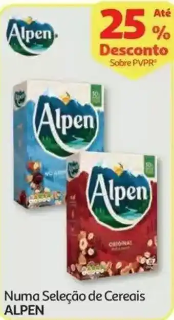 Auchan Numa Seleção de Cereais Alpen promoção