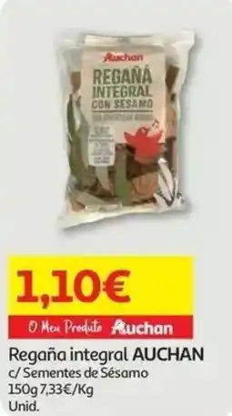Auchan Regaã integral auchan c/ Sementes de Sésamo promoção