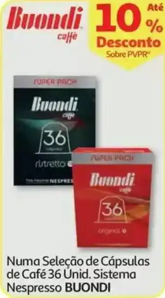 Auchan Cápsulas de Café 36 Únid. Sistema Nespresso BUONDI promoção