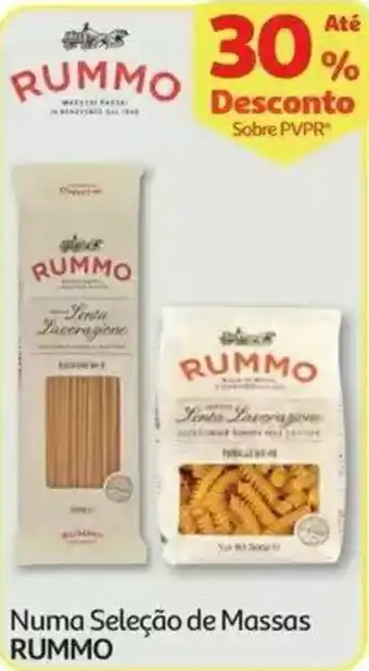 Auchan Numa Seleção de Massas Rummo promoção