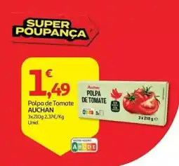 Auchan Polpa de Tomate Auchan promoção
