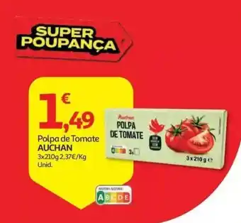 Auchan Polpa de Tomate Auchan promoção