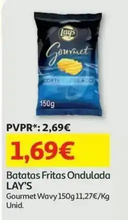 Auchan Batatas Fritas Ondulada LAY'S Gourmet Wavy promoção