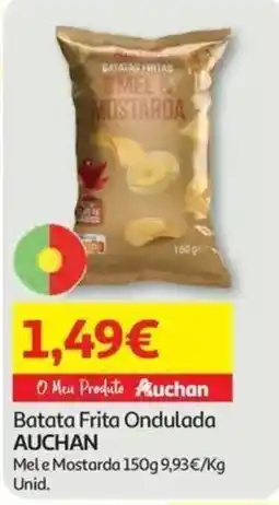 Auchan Batata frita ondulada auchan mel e mostarda promoção