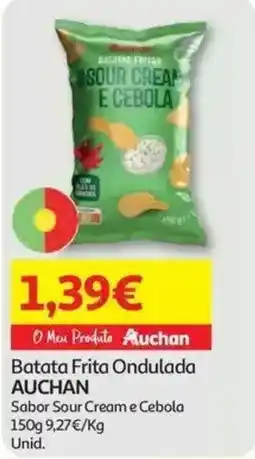 Auchan Batata Frita Ondulada Auchan promoção