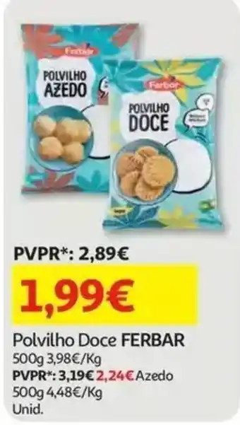 Auchan Polvilho Doce Ferbar promoção