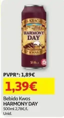Auchan Bebida Kwas harmony day promoção