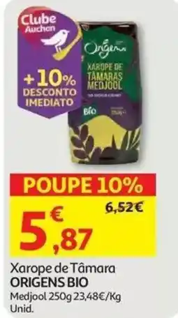 Auchan Xarope de Tâmaras Origens Bio promoção
