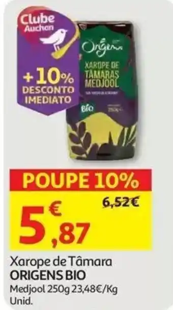 Auchan Xarope de Tâmaras Origens Bio promoção