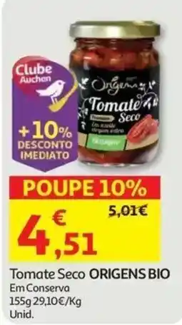 Auchan Tomate Seco ORIGENS BIO promoção