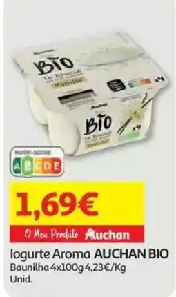 Auchan logurte aroma auchan bio promoção