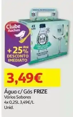 Auchan Água c/ Gás FRIZE promoção