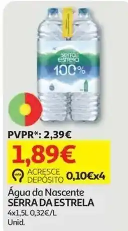 Auchan Água da Nascente Serra da Estrela promoção