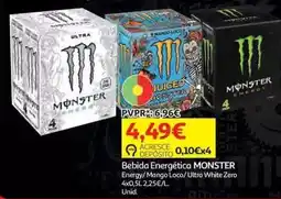 Auchan Bebida Energética MONSTER promoção