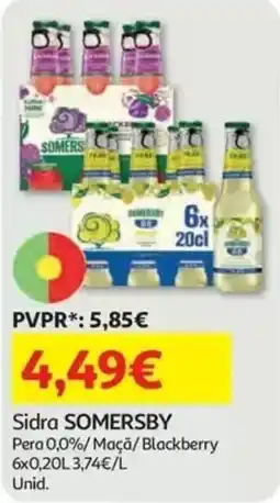 Auchan Sidra SOMERSBY promoção