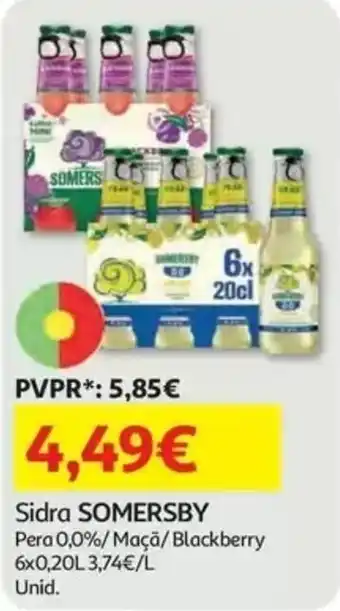 Auchan Sidra SOMERSBY promoção