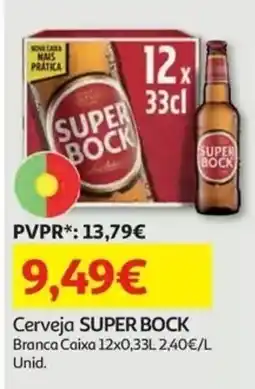 Auchan Cerveja super bock promoção