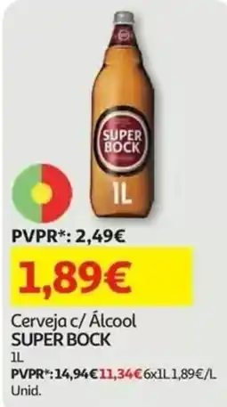 Auchan Cerveja c/ Álcool super bock promoção