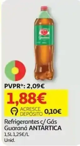 Auchan Refrigerantes c/ Gás Guaraná ANTARTICA promoção