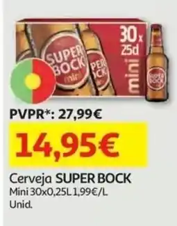 Auchan Cerveja super bock promoção
