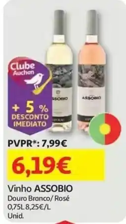Auchan Vinho ASSOBIO promoção