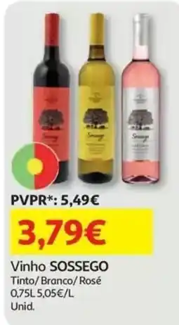 Auchan Vinho sossego promoção