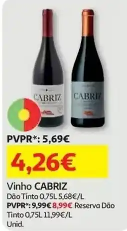 Auchan vinho cabriz promoção