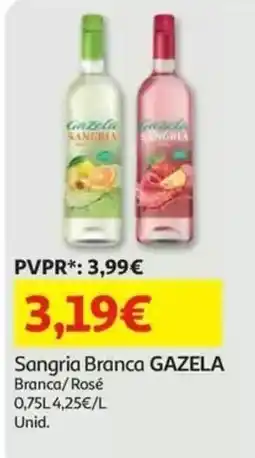 Auchan Sangria branca gazela promoção