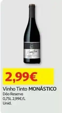 Auchan Vinho Tinto MONÁSTICO promoção
