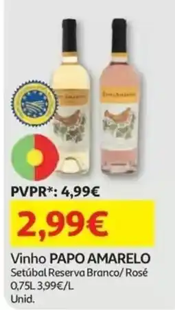 Auchan Vinho PAPO AMARELO promoção