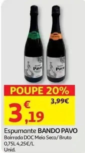 Auchan Espumante Bando Pavo promoção