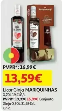Auchan Licor Ginj a Mariquinh as promoção