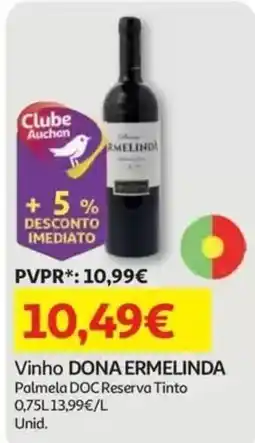 Auchan Vinho dona ermelinda promoção