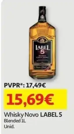Auchan Whisky Novo LABEL 5 promoção