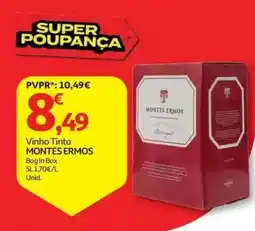 Auchan vinho tinto montes ermos promoção
