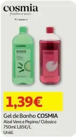 Auchan Gel de Banho COSMIA promoção