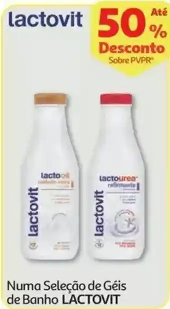 Auchan Numa Seleção de Géis de Banho LACTOVIT promoção
