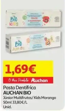Auchan Pasta Dentífrica Auchan Bio promoção